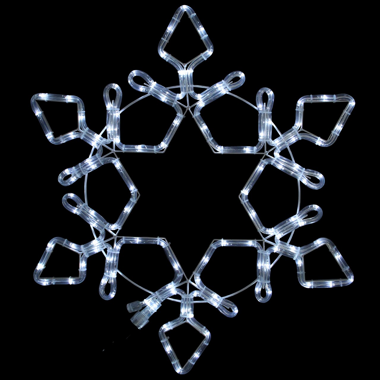 Northlight LED Rope Light Snowflake Commercial Christmas Decoration 5 ft